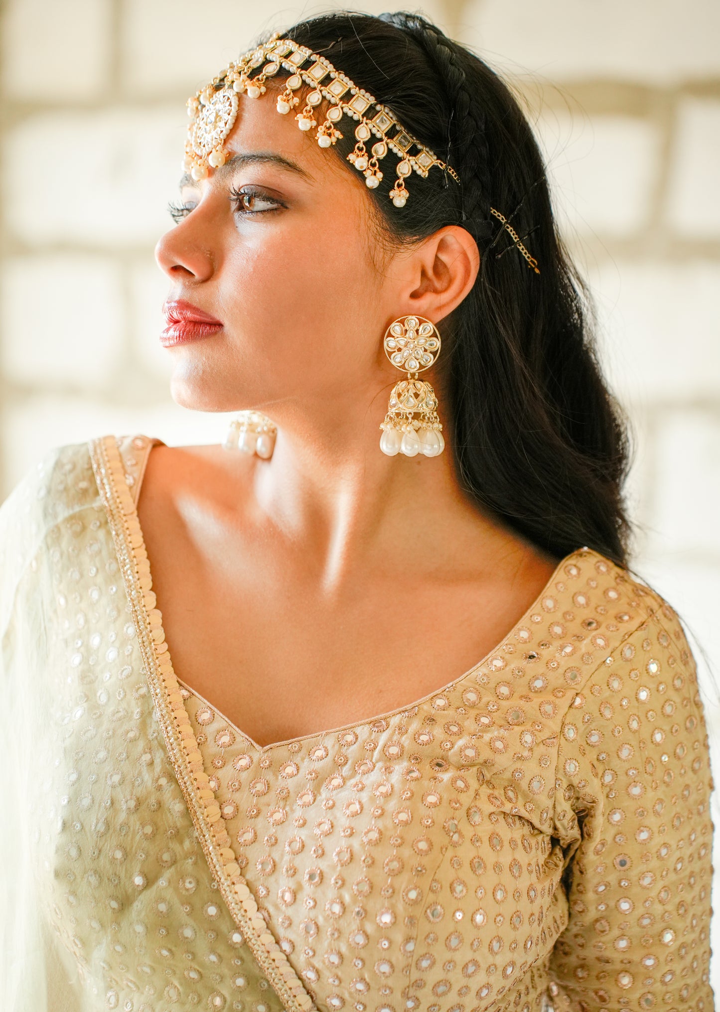 Ethereal Elegance in Sorrell Green Lehenga