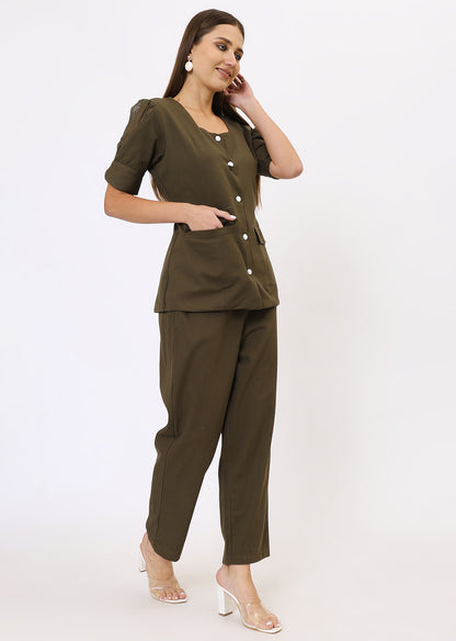 Olive Green Co-Ords