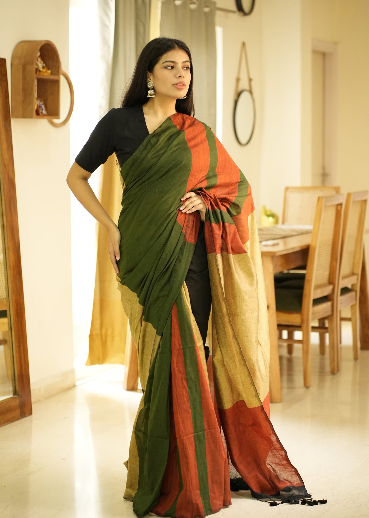 Rainbow Raga – Multi-Colour Saga Cotton Saree