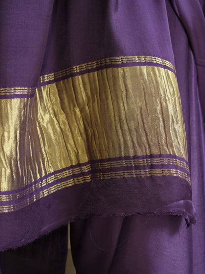 Purple Modal Silk Saree