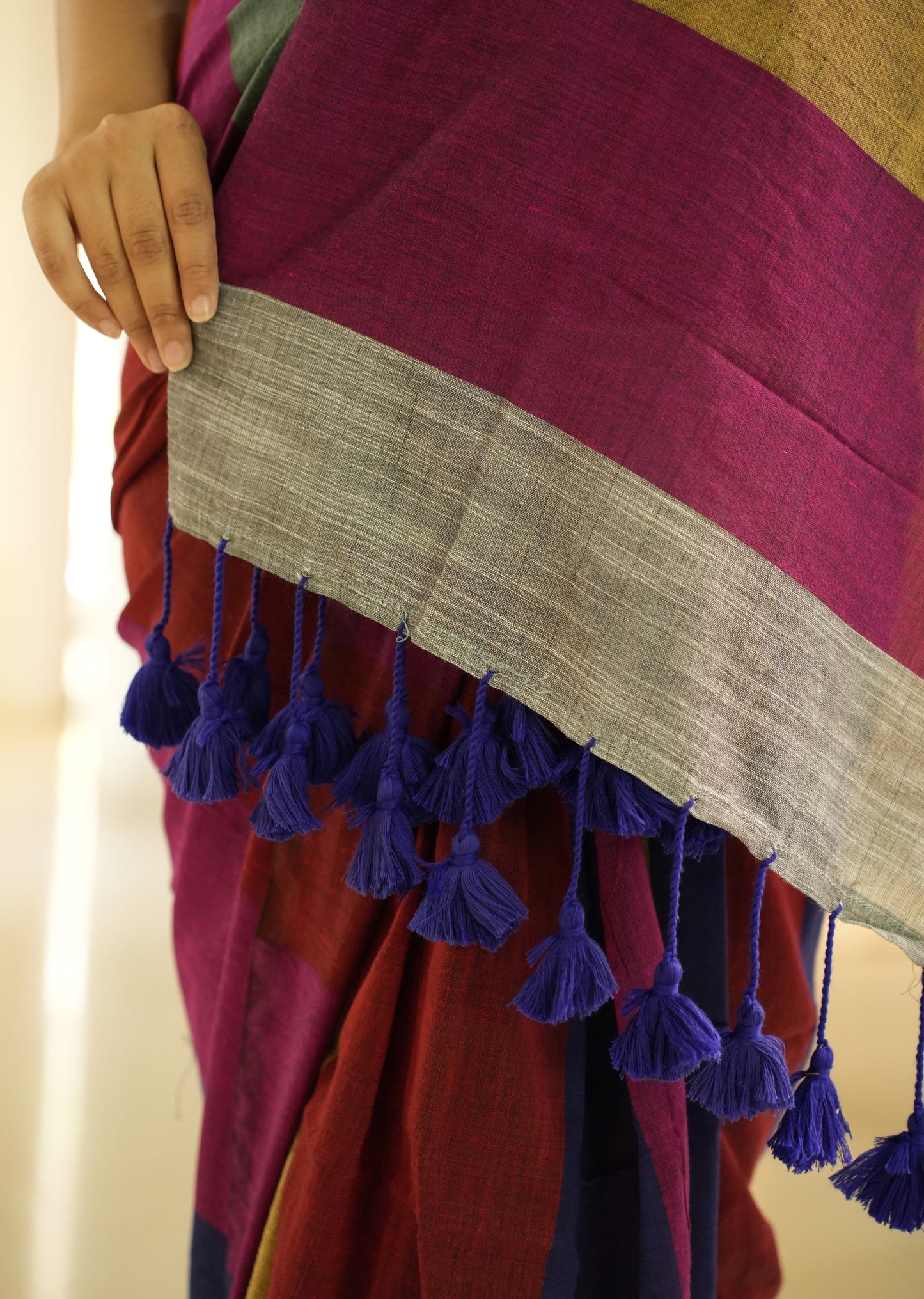 Rainbow Raga 2.0 – Multi-Colour Saga Cotton Saree (Revamped Edition)