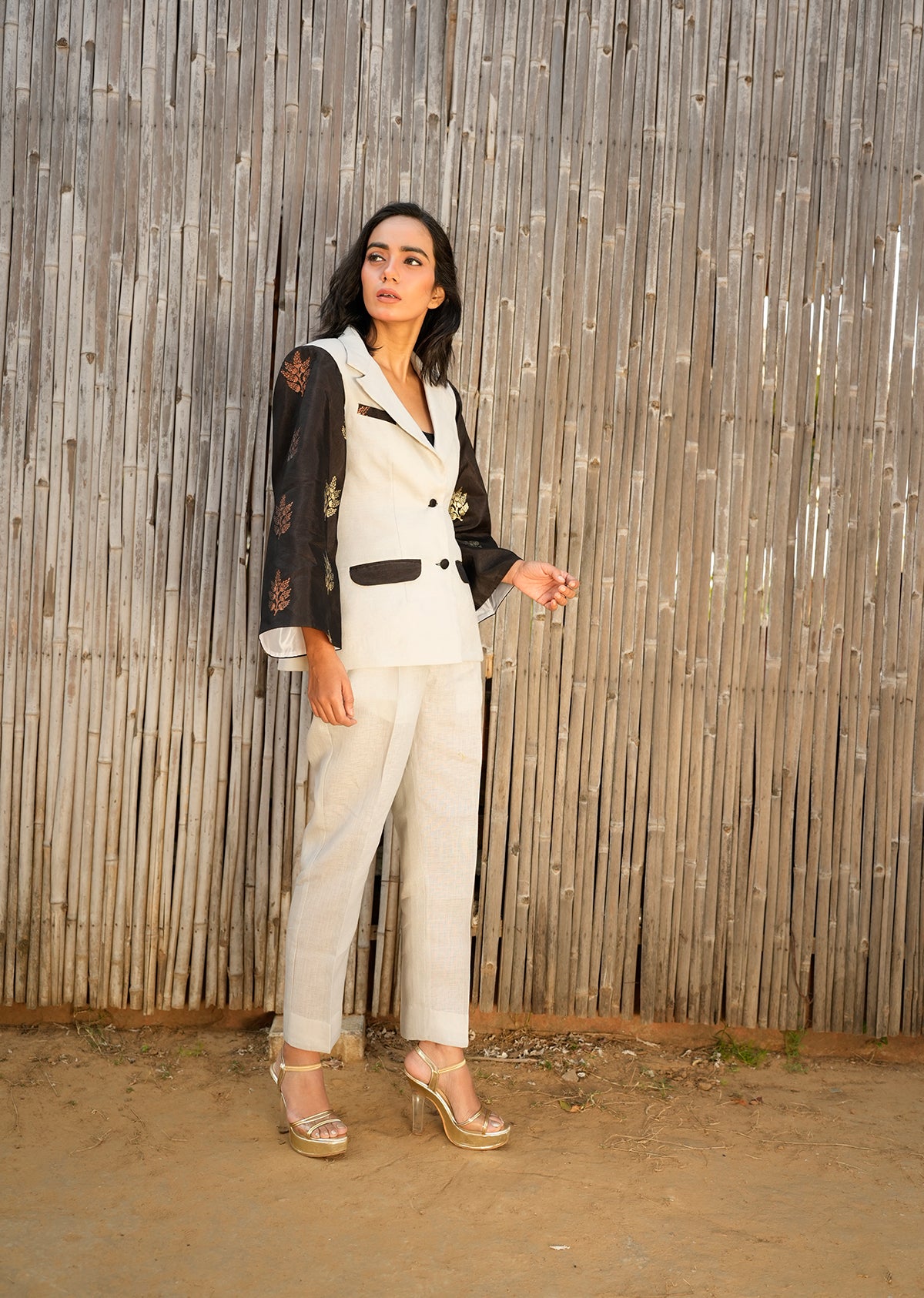 Linen Grey Summer Blazer & Pants
