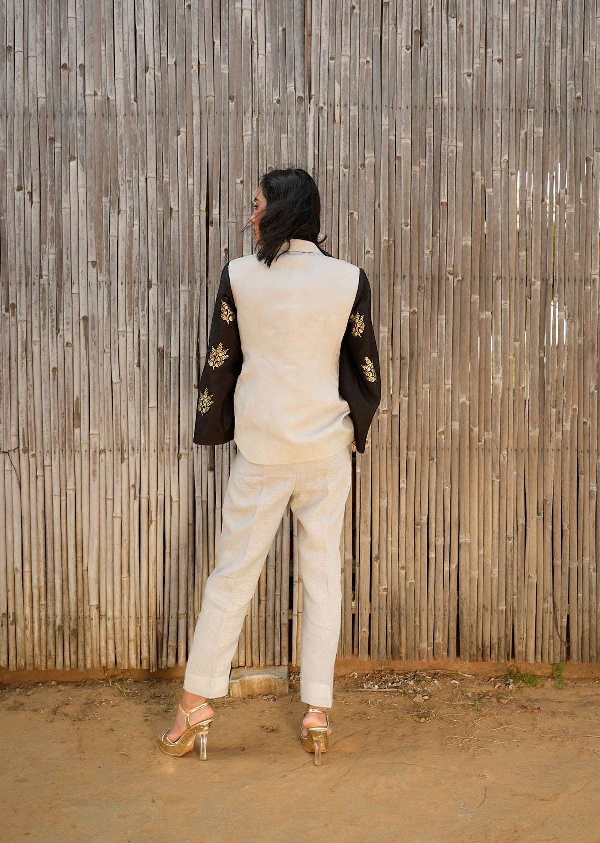 Linen Grey Summer Blazer & Pants