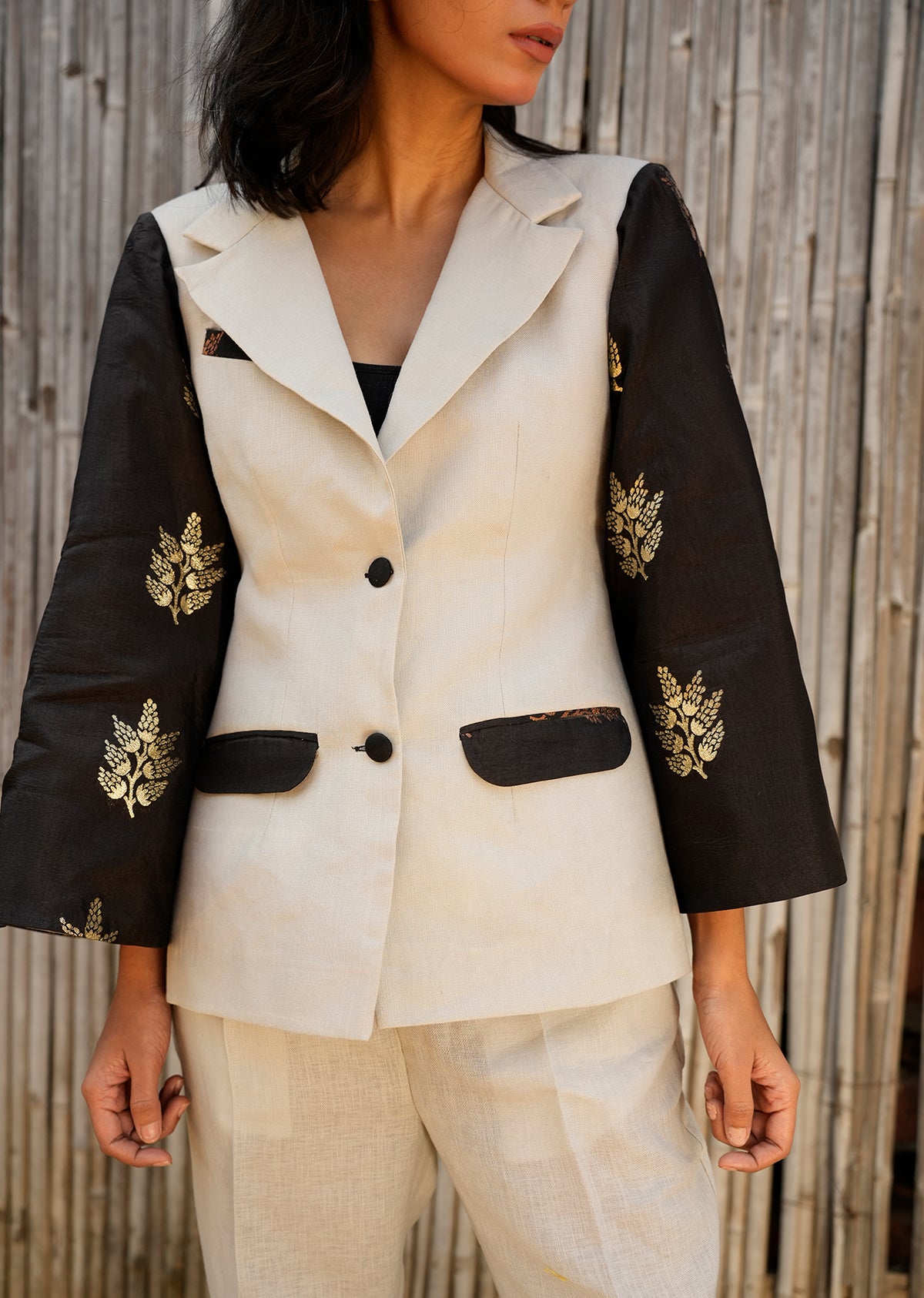 Linen Grey Summer Blazer & Pants