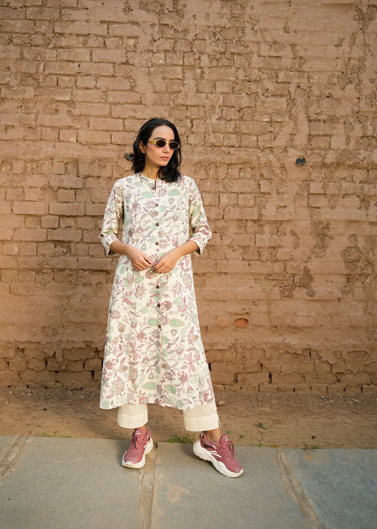 Classic White Cotton Kurta & Pants