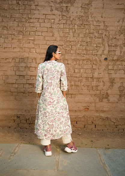 Classic White Cotton Kurta & Pants