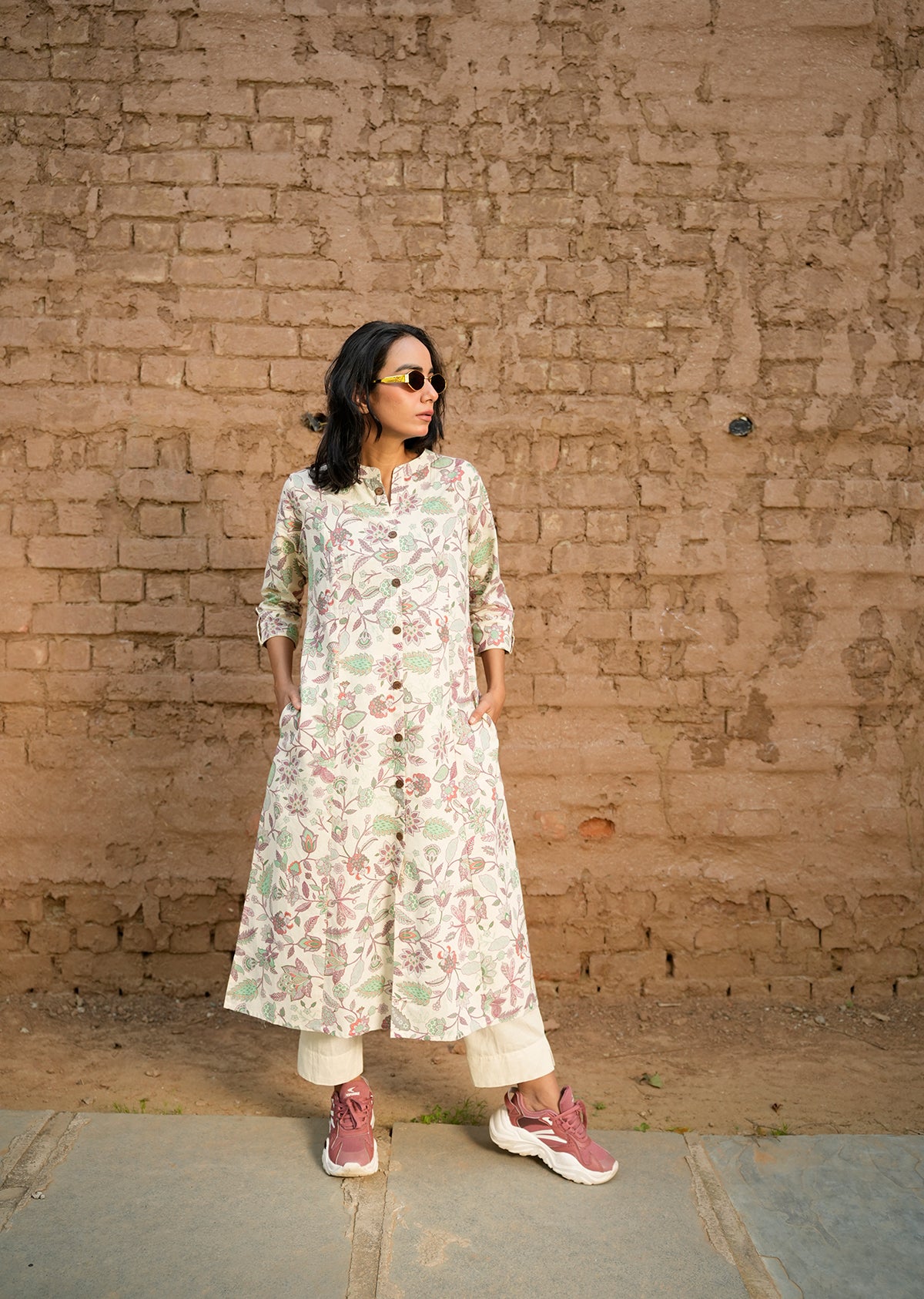 Classic White Cotton Kurta & Pants