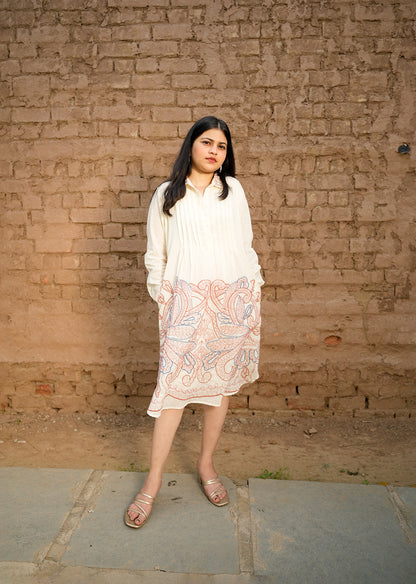 Minimalist White Cotton Dress