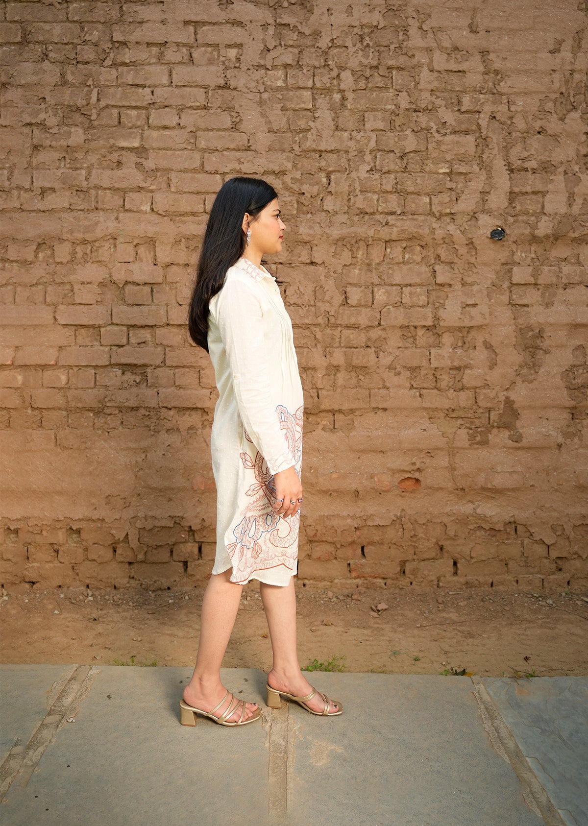 Minimalist White Cotton Dress