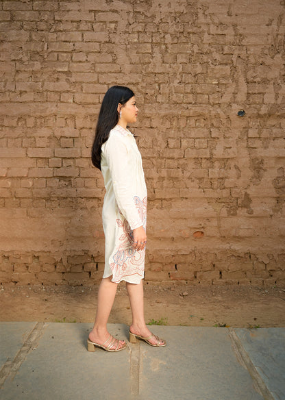 Minimalist White Cotton Dress