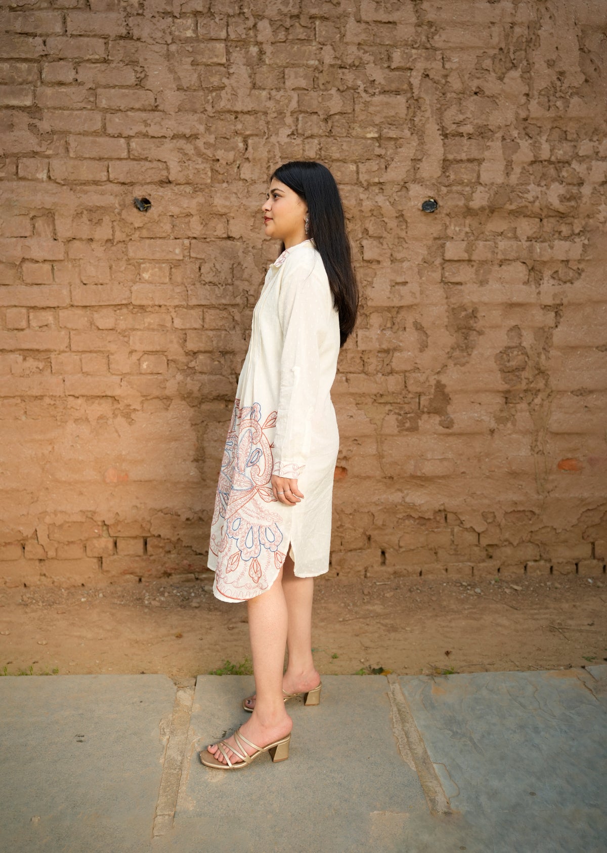 Minimalist White Cotton Dress