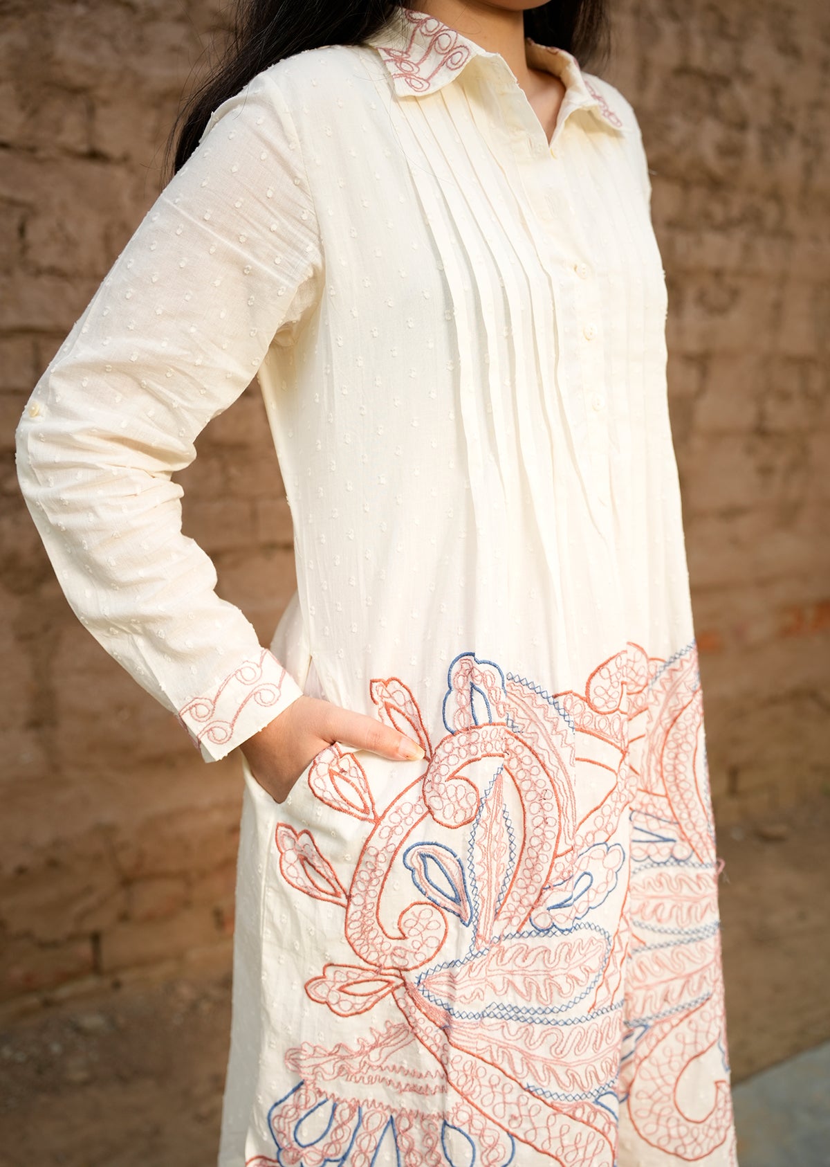 Minimalist White Cotton Dress