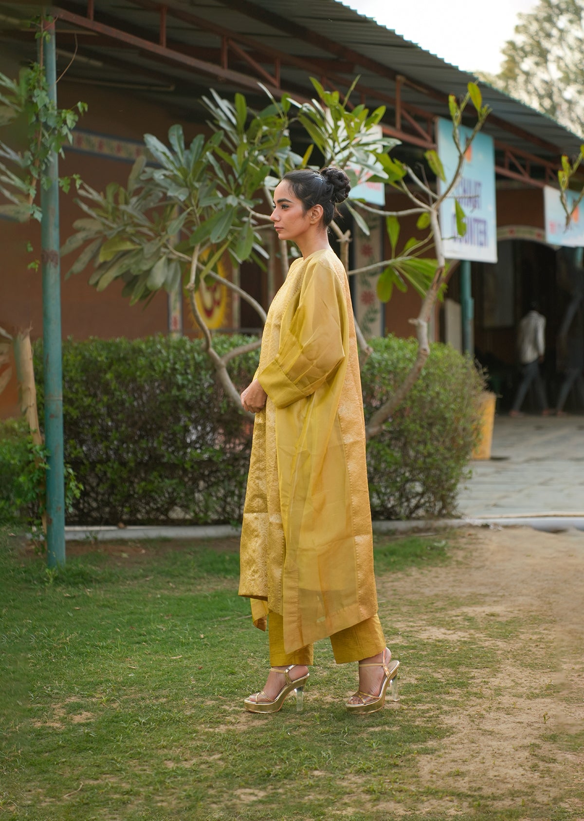 Golden Yellow Kaftan Set – 2.0 Edition
