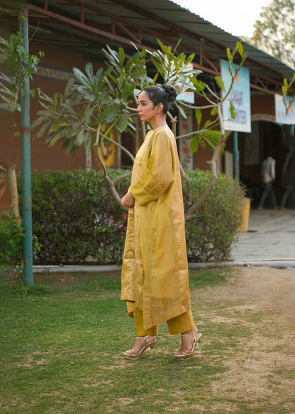 Golden Yellow Kaftan Set – 2.0 Edition