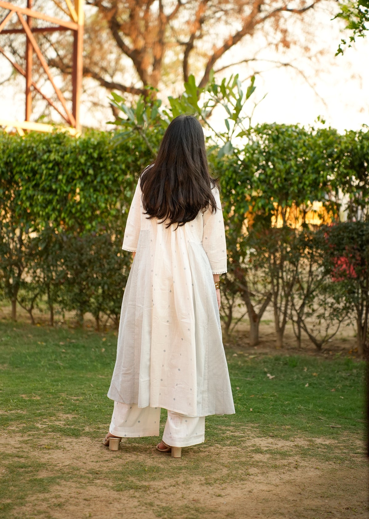 Timeless White Cotton Kurta & Pants