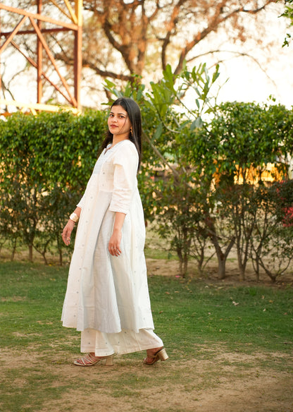 Timeless White Cotton Kurta & Pants