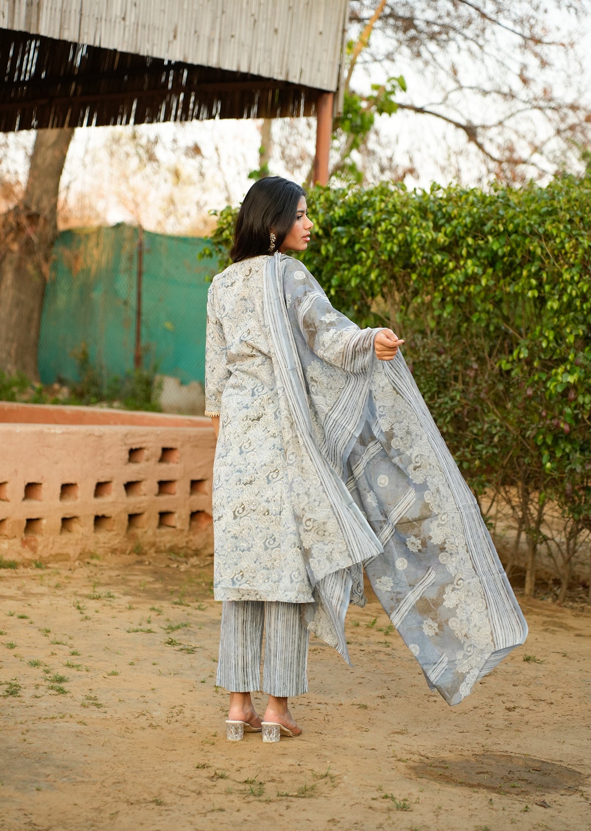 Blue Cotton Kurta Set – Everyday Chic