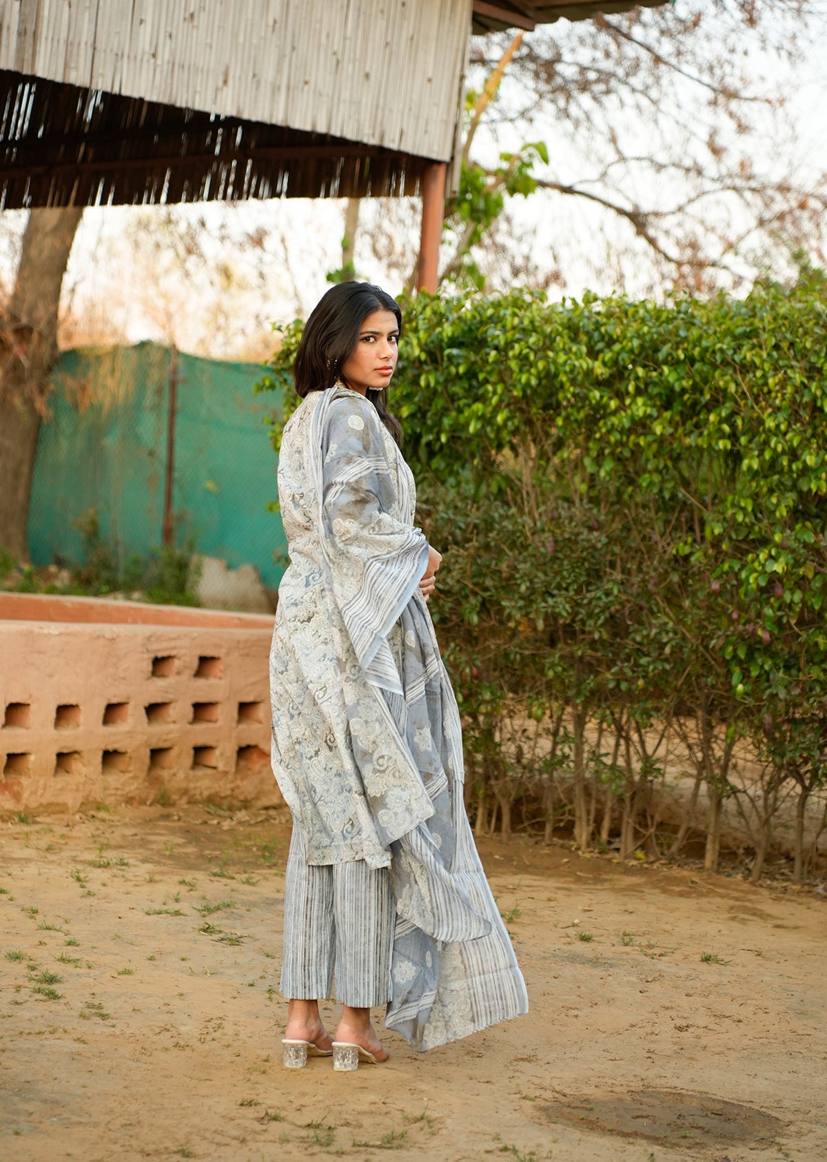 Blue Cotton Kurta Set – Everyday Chic