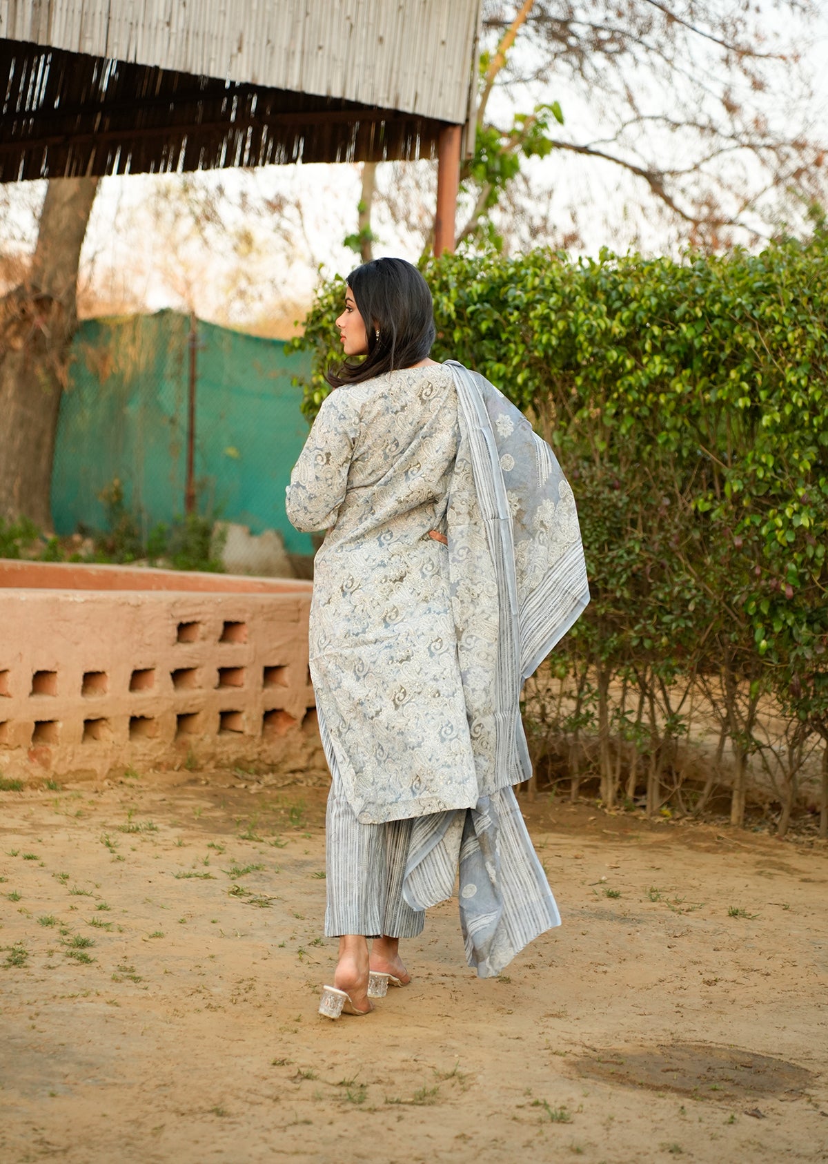 Blue Cotton Kurta Set – Everyday Chic