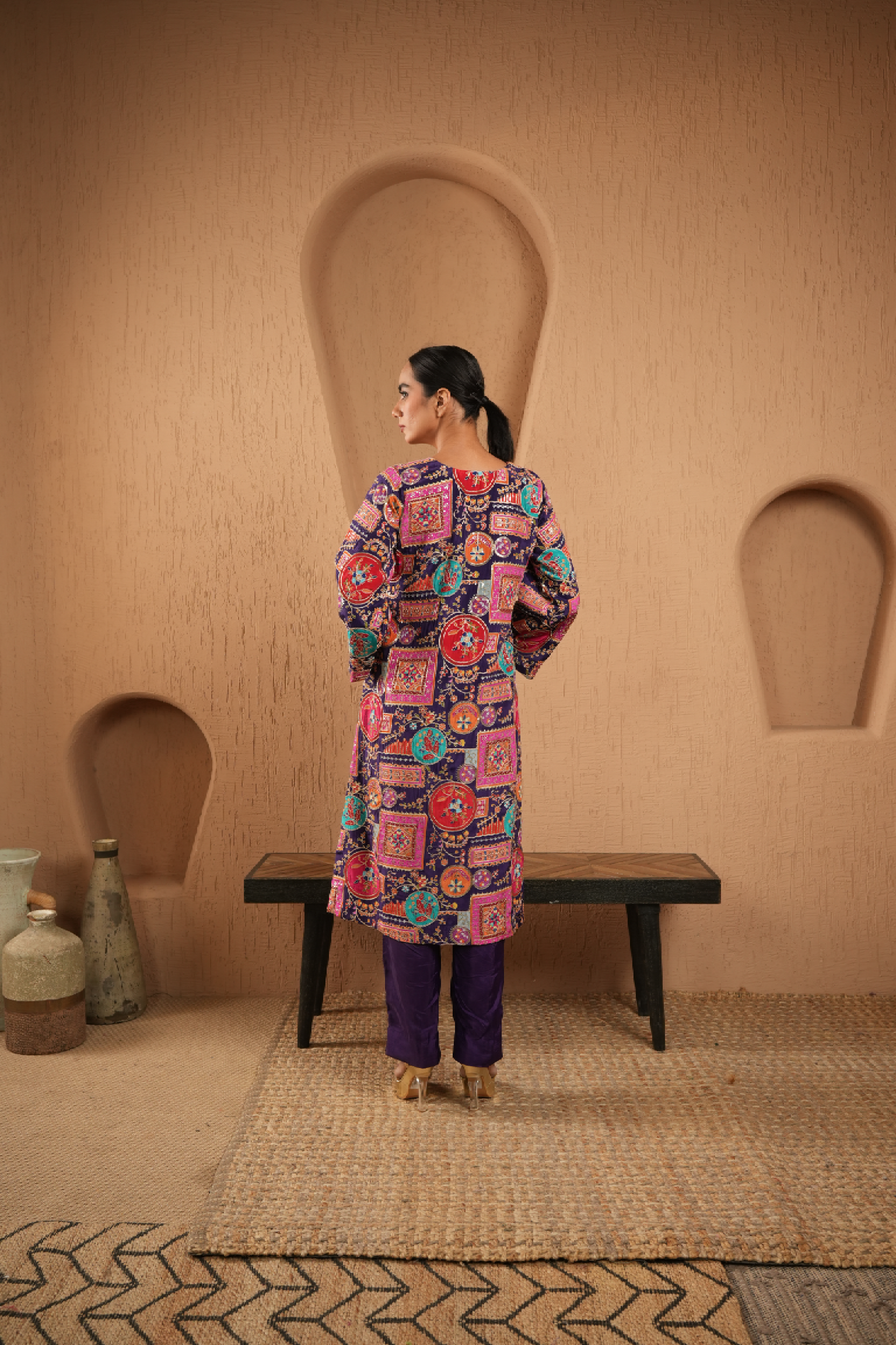 Royal Zari Ensemble Kurta With Pants